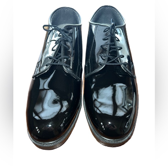 Bates Other - Bates High Gloss Men's Black Patent Leather Size 11 E Uniform Dress Shoes